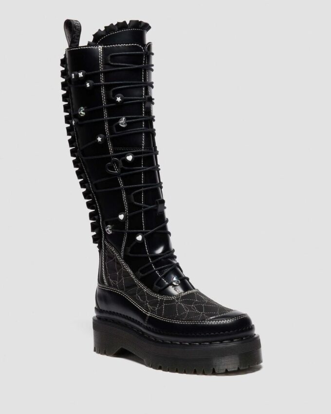 XTRM FRILL Platform Leather Boots XTRM FRILL Platform Leather Boots