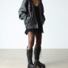 XTRM FRILL Platform Leather Boots XTRM FRILL Platform Leather Boots
