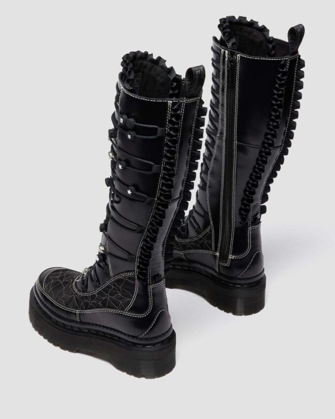 XTRM FRILL Platform Leather Boots XTRM FRILL Platform Leather Boots