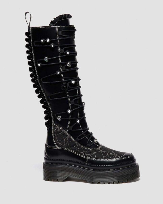 XTRM FRILL Platform Leather Boots XTRM FRILL Platform Leather Boots