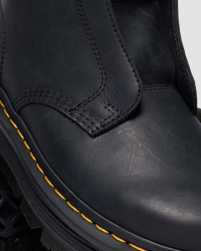 Zebzag Laceless Slip On Leather Boots