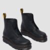 Zebzag Laceless Slip On Leather Boots