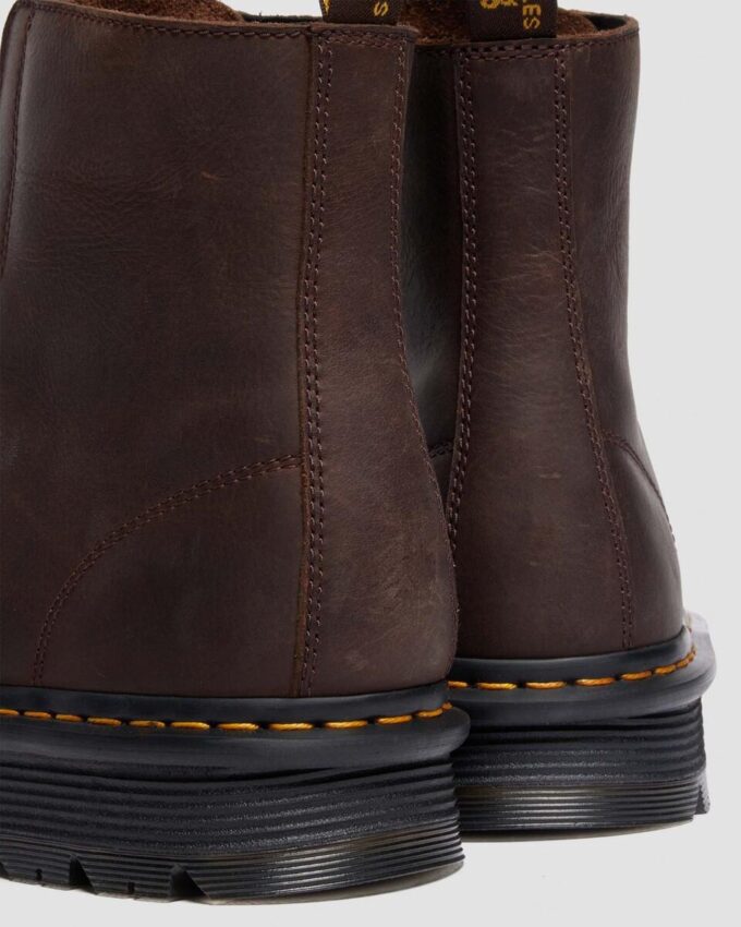 Zebzag Laceless Slip On Leather Boots