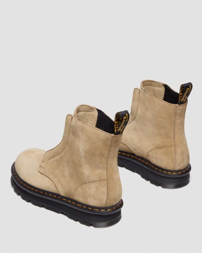 ZEBZAG LACELESS Slip On Suede Boots ZEBZAG LACELESS Slip On Suede Boots