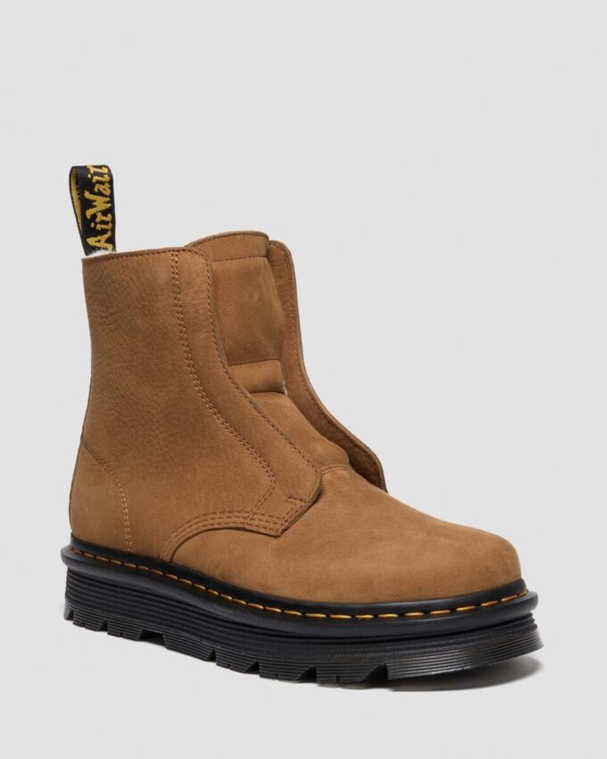 ZEBZAG LACELESS Warm Lined Slip On Nubuck Boots ZEBZAG LACELESS Warm Lined Slip On Nubuck Boots