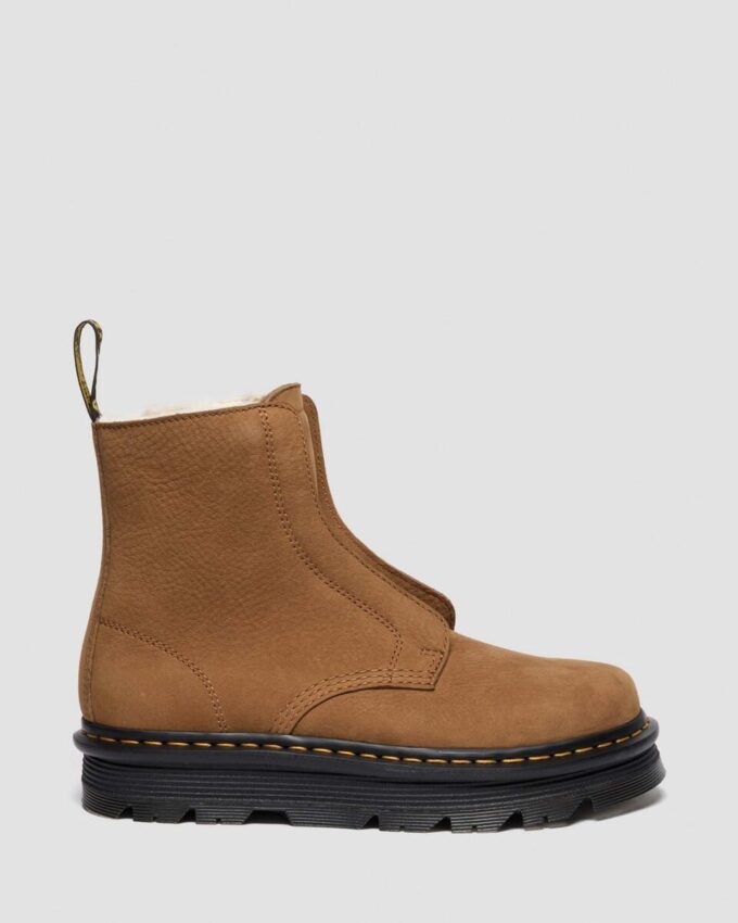 ZEBZAG LACELESS Warm Lined Slip On Nubuck Boots ZEBZAG LACELESS Warm Lined Slip On Nubuck Boots