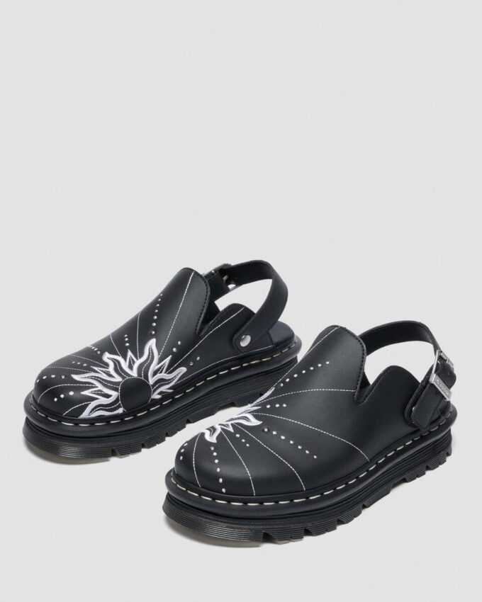 ZEBZAG MULE SOLAR FLARE Reclaimed Leather Slip On Mules ZEBZAG MULE SOLAR FLARE Reclaimed Leather Slip On Mules