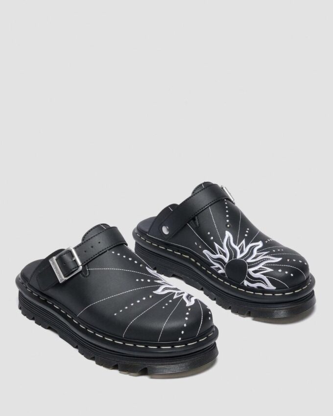 ZEBZAG MULE SOLAR FLARE Reclaimed Leather Slip On Mules ZEBZAG MULE SOLAR FLARE Reclaimed Leather Slip On Mules
