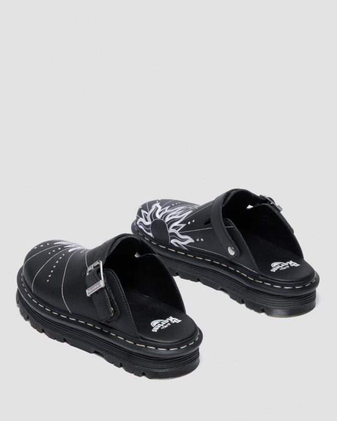 ZEBZAG MULE SOLAR FLARE Reclaimed Leather Slip On Mules ZEBZAG MULE SOLAR FLARE Reclaimed Leather Slip On Mules