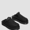 Zebzag Quilted Canvas Slingback Platform Mules