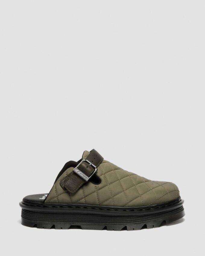 Zebzag Quilted Canvas Slingback Platform Mules Zebzag Quilted Canvas Slingback Platform Mules