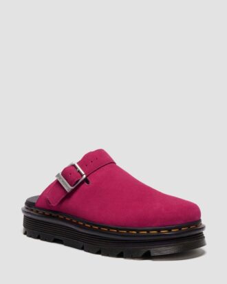 Zebzag Suede Slingback Platform Mules