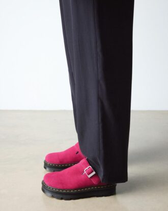 Zebzag Suede Slingback Platform Mules