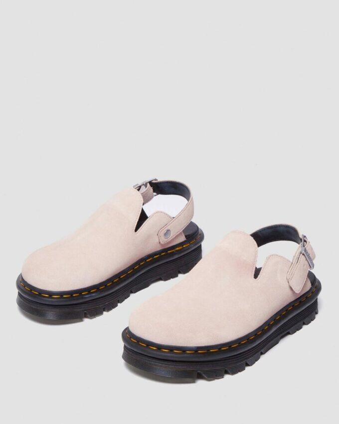 Zebzag Suede Slingback Platform Mules Zebzag Suede Slingback Platform Mules
