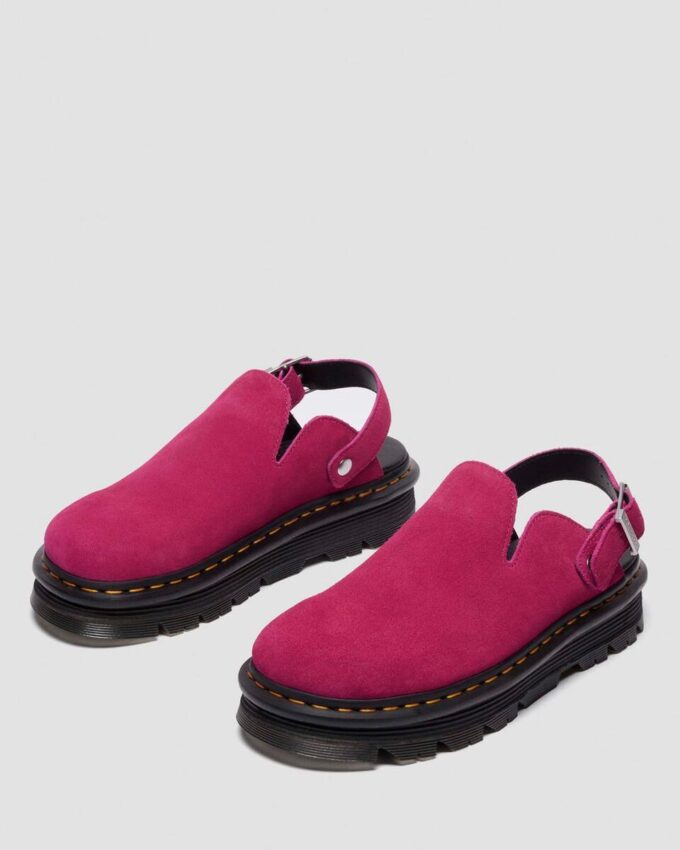 Zebzag Suede Slingback Platform Mules Zebzag Suede Slingback Platform Mules