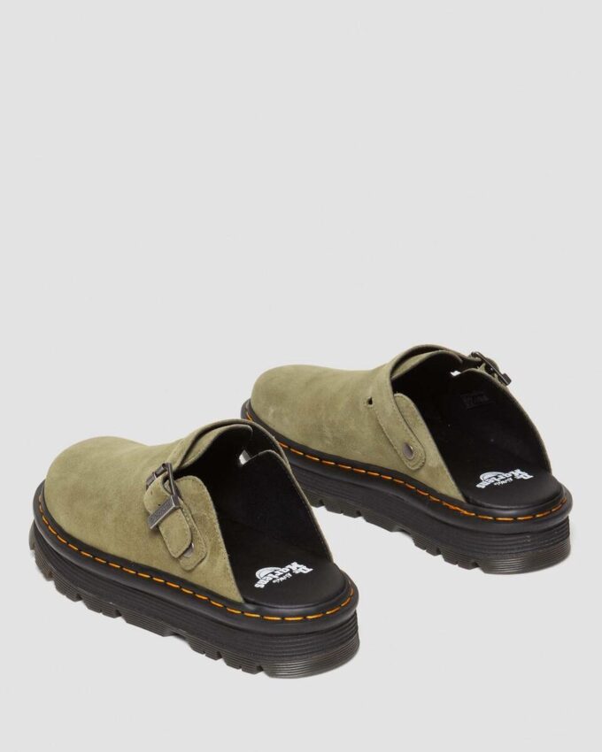 Zebzag Suede Slingback Platform Mules