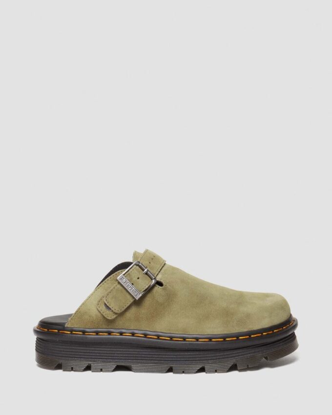 Zebzag Suede Slingback Platform Mules